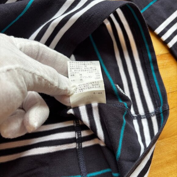 Burberry London Women's Striped Collared Long Sleeve Top - US S - Picture 14 of 14